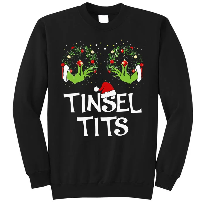 Tinsel Tits Jingle Balls Matching Couple Christmas Tall Sweatshirt