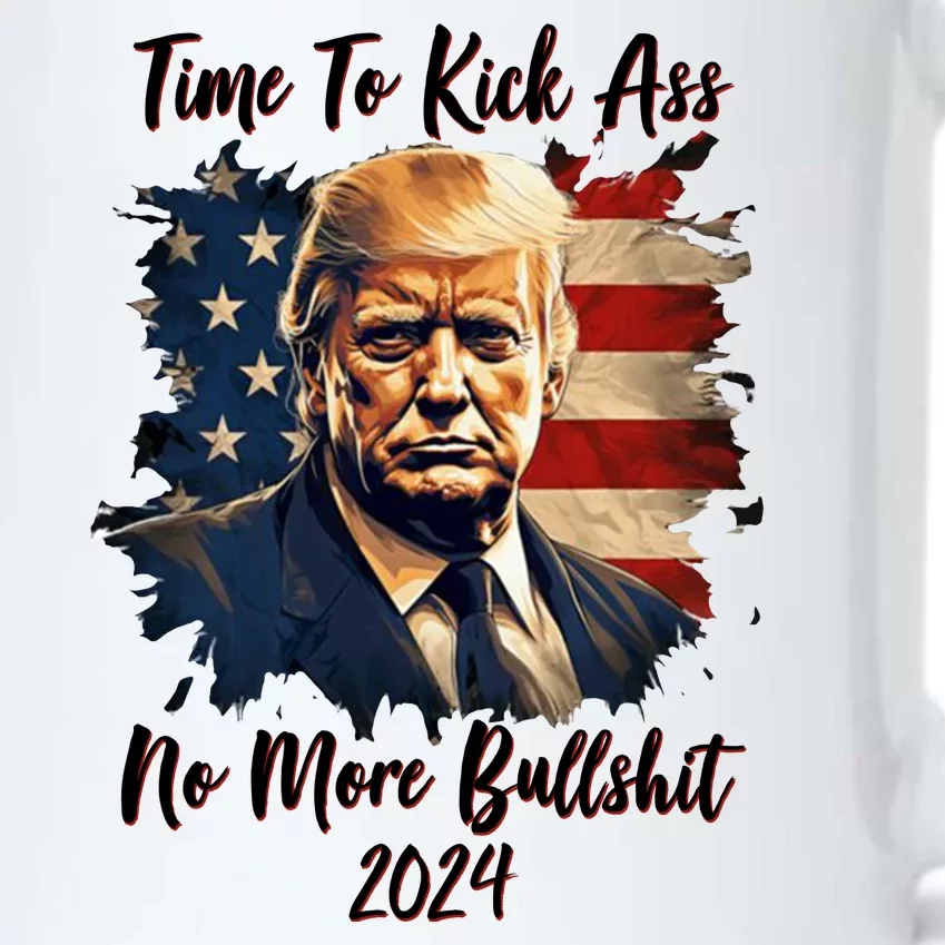 Time To Kick Ass No More Bullshit Trump 2024 Usa Black Color Changing Mug