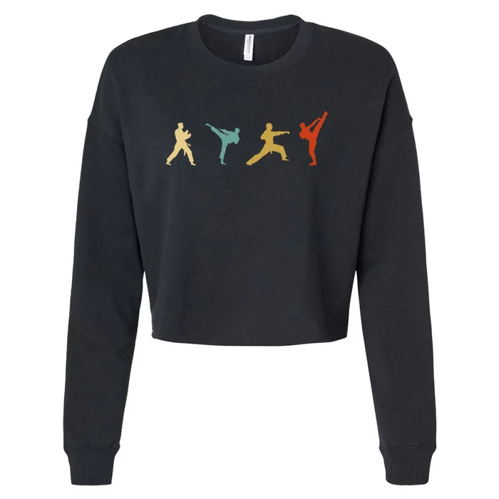 Taekwondo Tae Kwon Do Fighter Cropped Pullover Crew