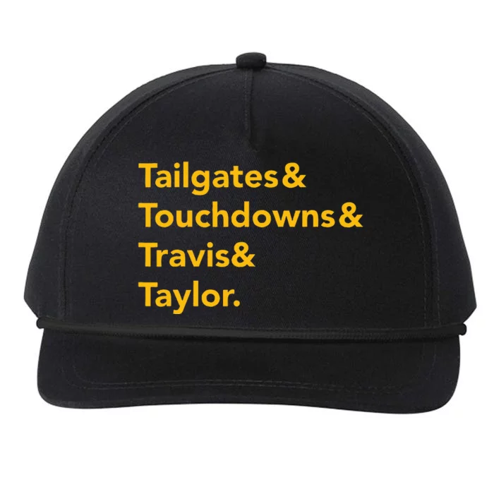 T.ravis & T.aylor Kansas City Football Snapback Five-Panel Rope Hat