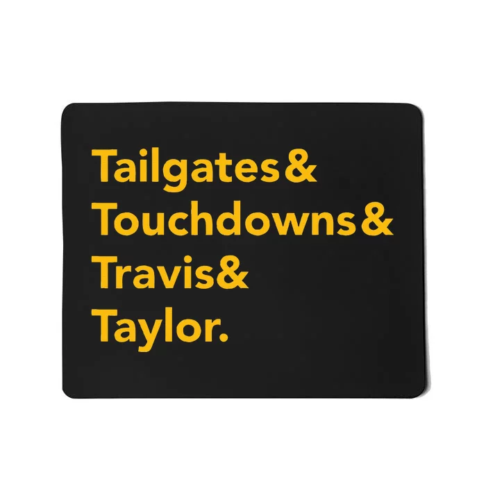 T.ravis & T.aylor Kansas City Football Mousepad