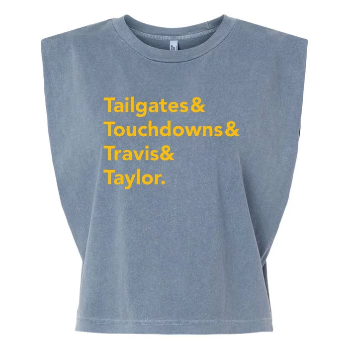 T.ravis & T.aylor Kansas City Football Garment-Dyed Women's Muscle Tee