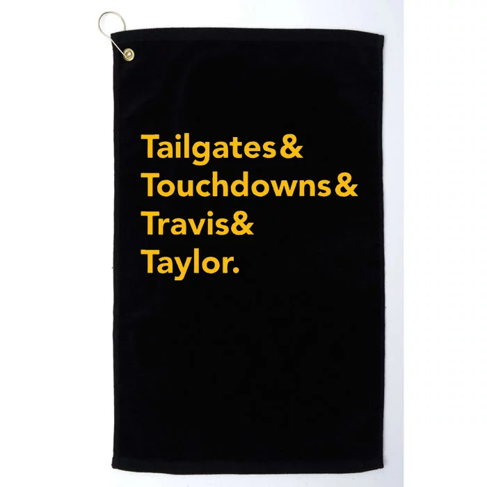 T.ravis & T.aylor K.ansas City Football Platinum Collection Golf Towel