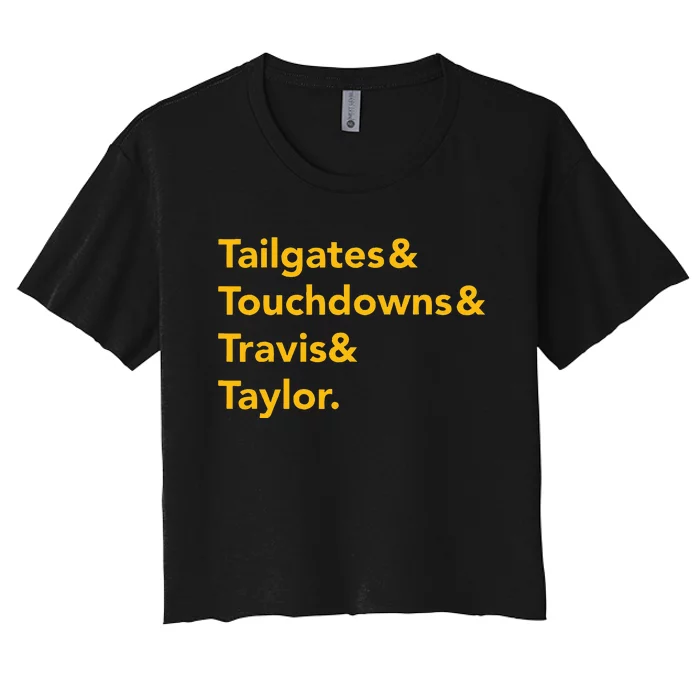 T.ravis & T.aylor K.ansas City Football Women's Crop Top Tee