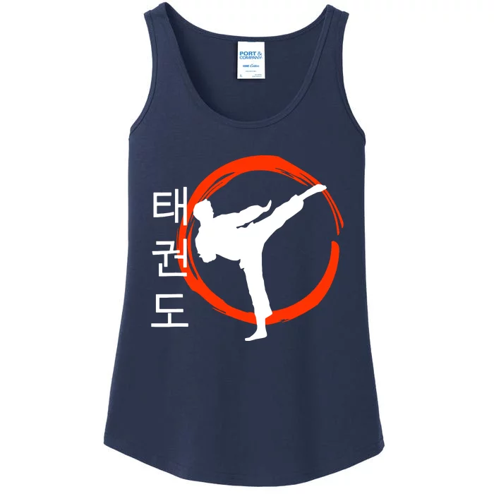 Taekwondo Tae Kwon Do Fighter Korean Ladies Essential Tank