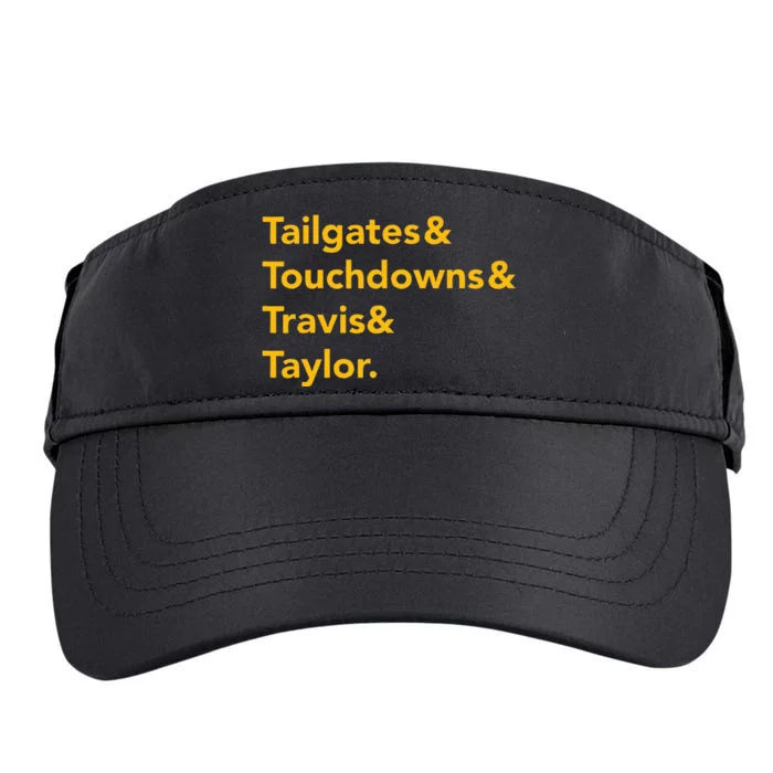 Travis & Taylor Kansas City Football Adult Drive Performance Visor