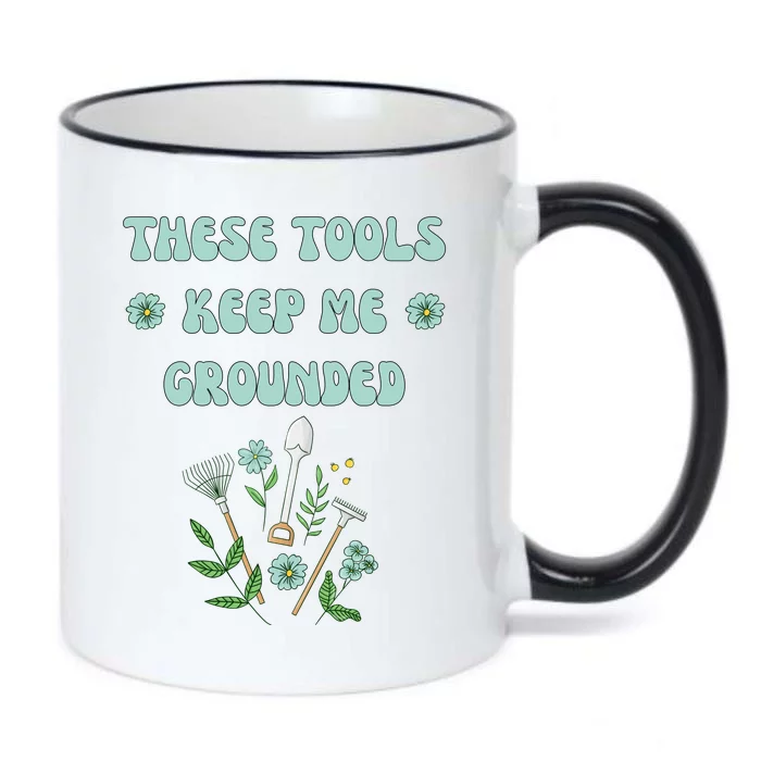 These Tools Keep Me Grounded Spring Garden Black Color Changing Mug