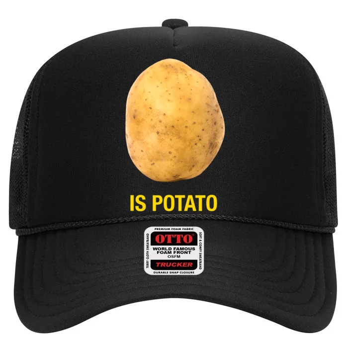 Trendy The Late Show With Stephen Colbert Is Potato Charity High Crown Mesh Trucker Hat