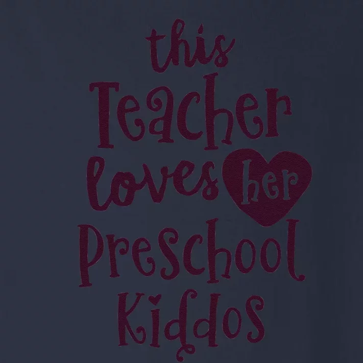 This Teacher Loves Her Preschool Valentines Teacher Toddler Long Sleeve Shirt