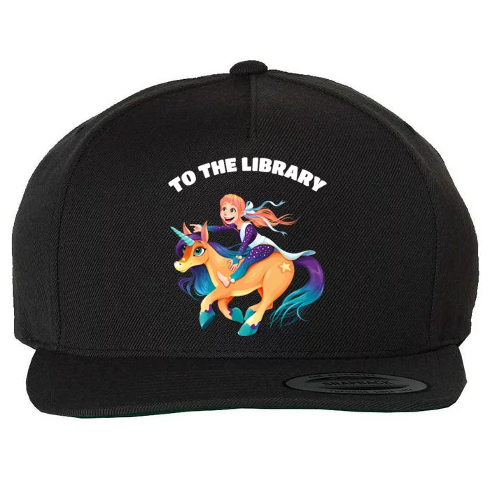 To The Library Wool Snapback Cap