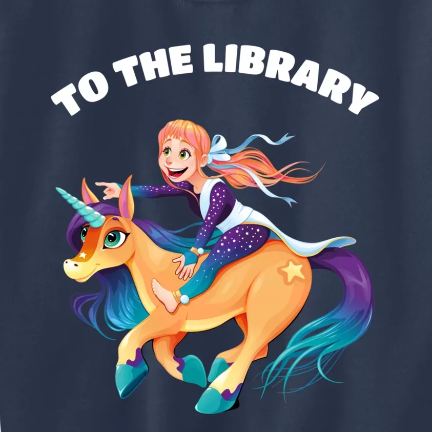 To The Library Kids Sweatshirt