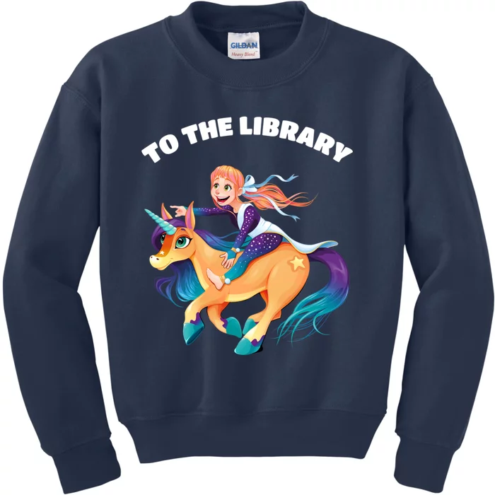 To The Library Kids Sweatshirt