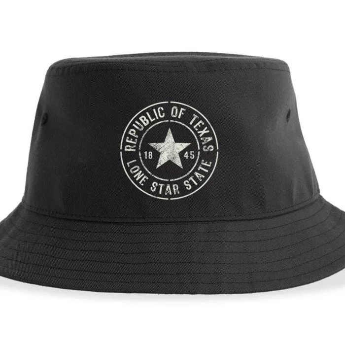 Texas The Lone Star State Republic Of Texas 1845 Sustainable Bucket Hat