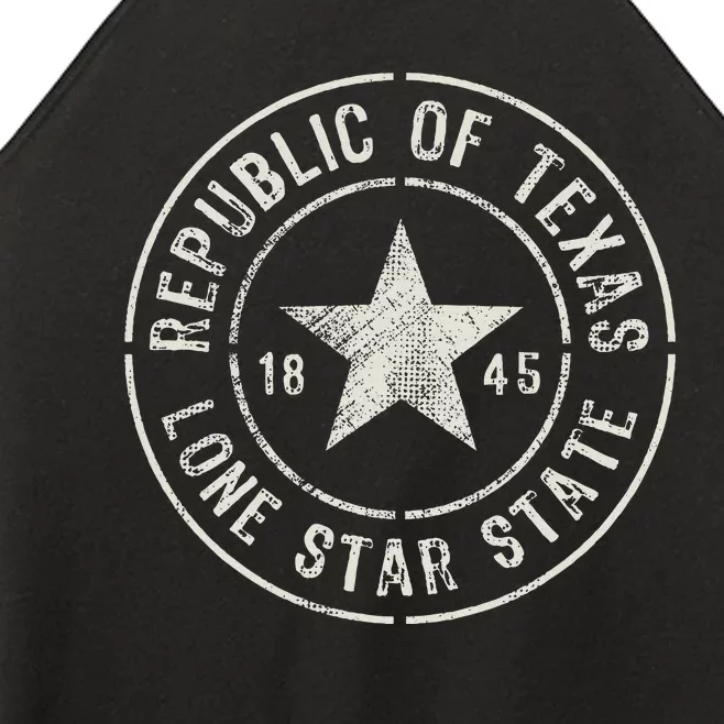 Texas The Lone Star State Republic Of Texas 1845 Women’s Perfect Tri Rocker Tank