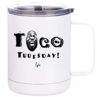 Taco Tuesday La Los Angeles Basketball 12 oz Stainless Steel Tumbler Cup