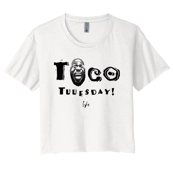 Taco Tuesday La Los Angeles Basketball Women's Crop Top Tee