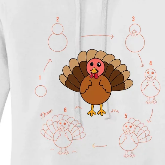 Turkey Thanksgiving Lovers Art Teacher And Student Women's Pullover Hoodie