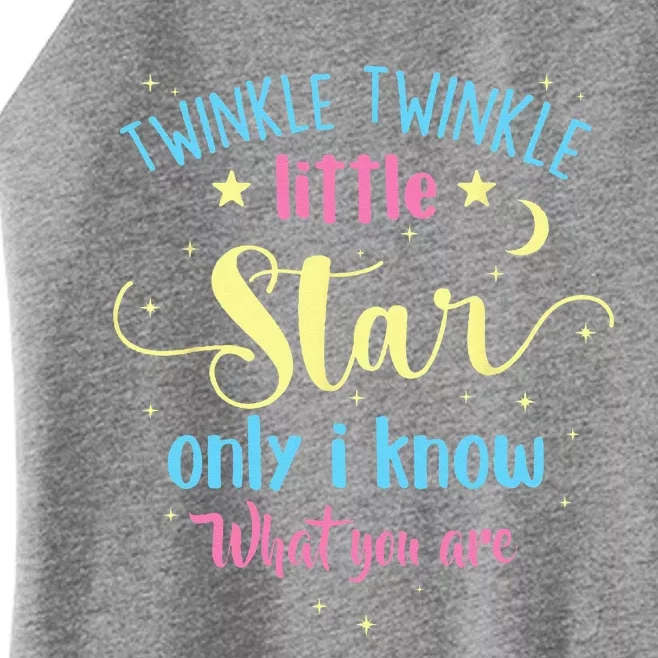 Twinkle Twinkle Little Star Gender Reveal Party Baby Shower Women’s Perfect Tri Rocker Tank