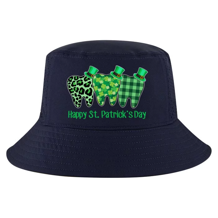 Three Tooth Leprechaun Hat Dentist Happy St Patrick's Day Gift Cool Comfort Performance Bucket Hat