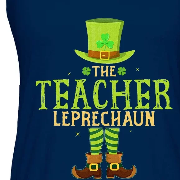 The Teacher Leprechaun Funny Matching St Patricks Day Ladies Essential Flowy Tank