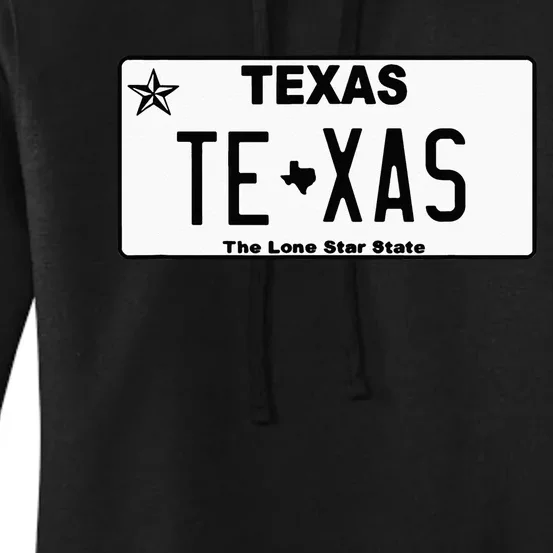 Texas TX License Plate Classic Women's Pullover Hoodie