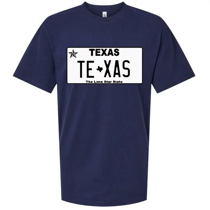 Texas TX License Plate Classic Sueded Cloud Jersey T-Shirt