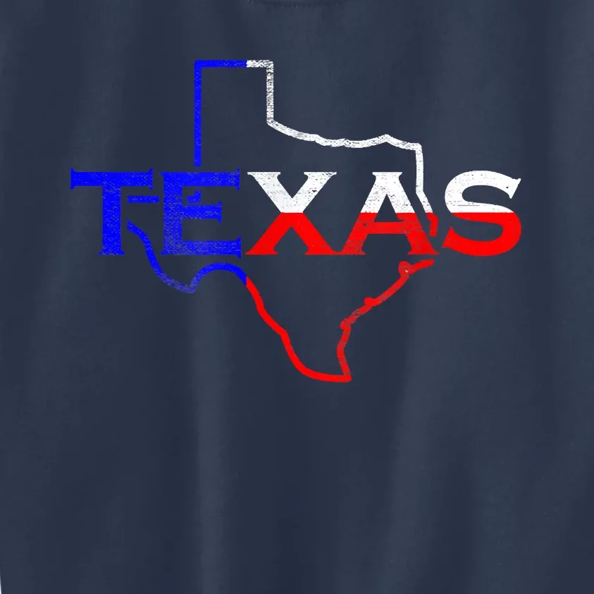 Texas The Lone Star State Kids Sweatshirt