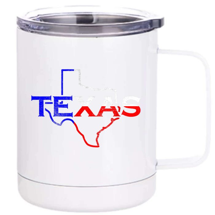 Texas The Lone Star State Front & Back 12oz Stainless Steel Tumbler Cup