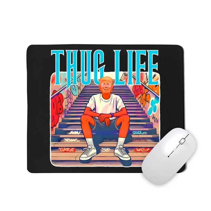 Trump Thug Life 4th Of July Mousepad