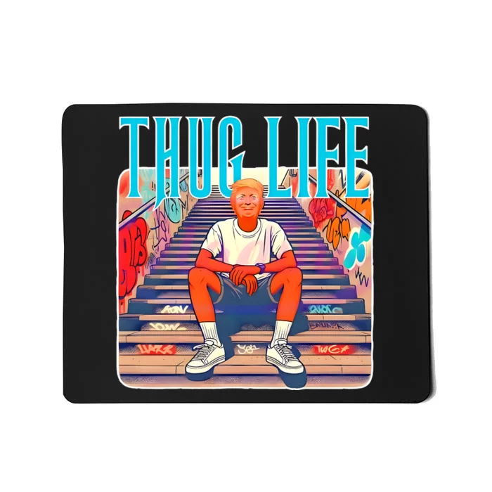 Trump Thug Life 4th Of July Mousepad