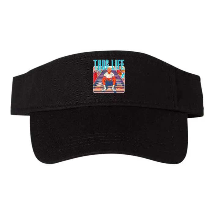 Trump Thug Life 4th Of July Valucap Bio-Washed Visor