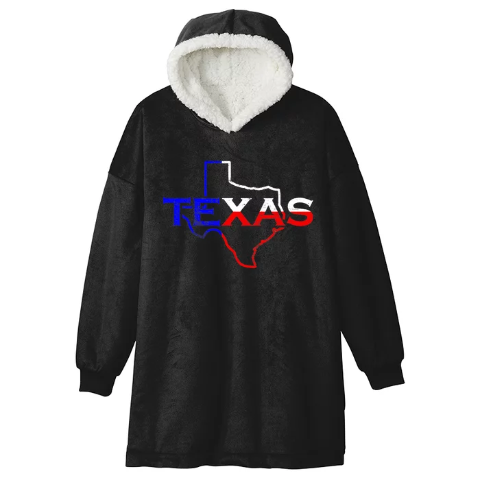 Texas The Lone Star State Novelty Hooded Wearable Blanket