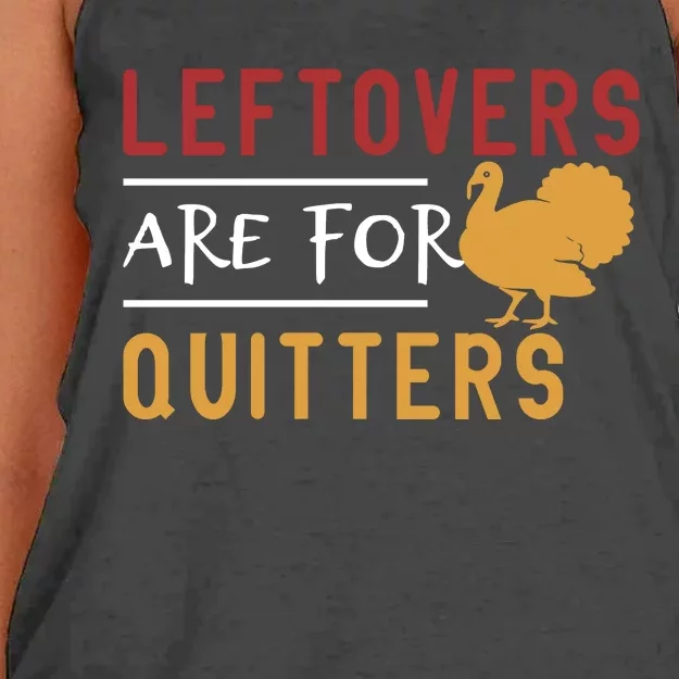 Thanksgiving Turkey Leftovers Humor Graphic Women's Knotted Racerback Tank