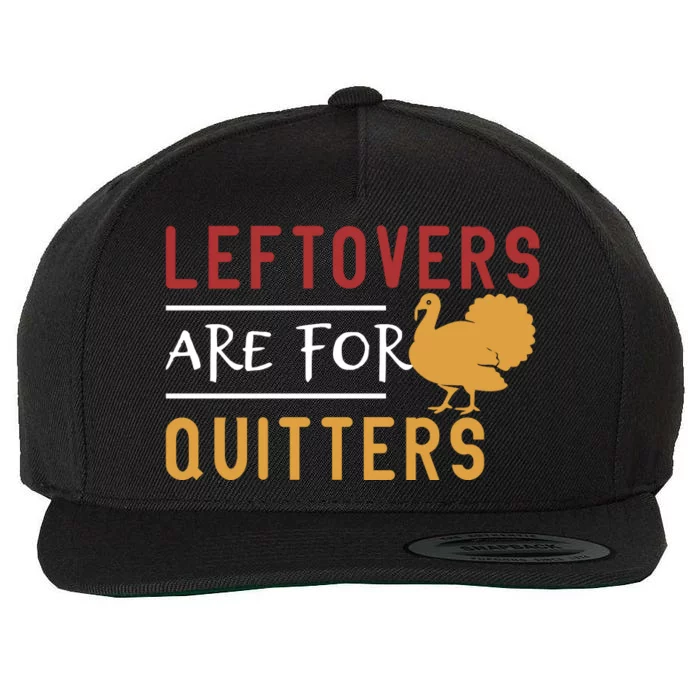 Thanksgiving Turkey Leftovers Humor Graphic Wool Snapback Cap