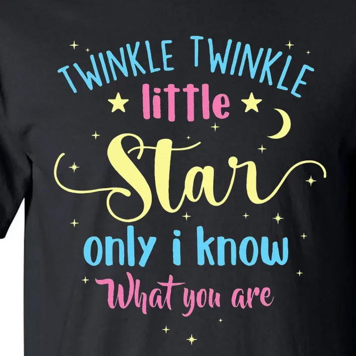 Twinkle Twinkle Little Star Gender Reveal Party Baby Shower Tall T-Shirt