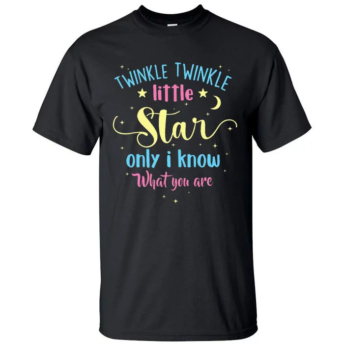 Twinkle Twinkle Little Star Gender Reveal Party Baby Shower Tall T-Shirt