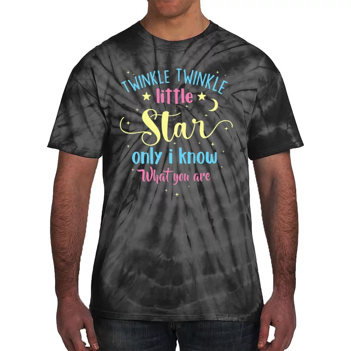 Twinkle Twinkle Little Star Gender Reveal Party Baby Shower Tie-Dye T-Shirt