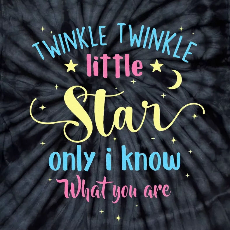 Twinkle Twinkle Little Star Gender Reveal Party Baby Shower Tie-Dye T-Shirt