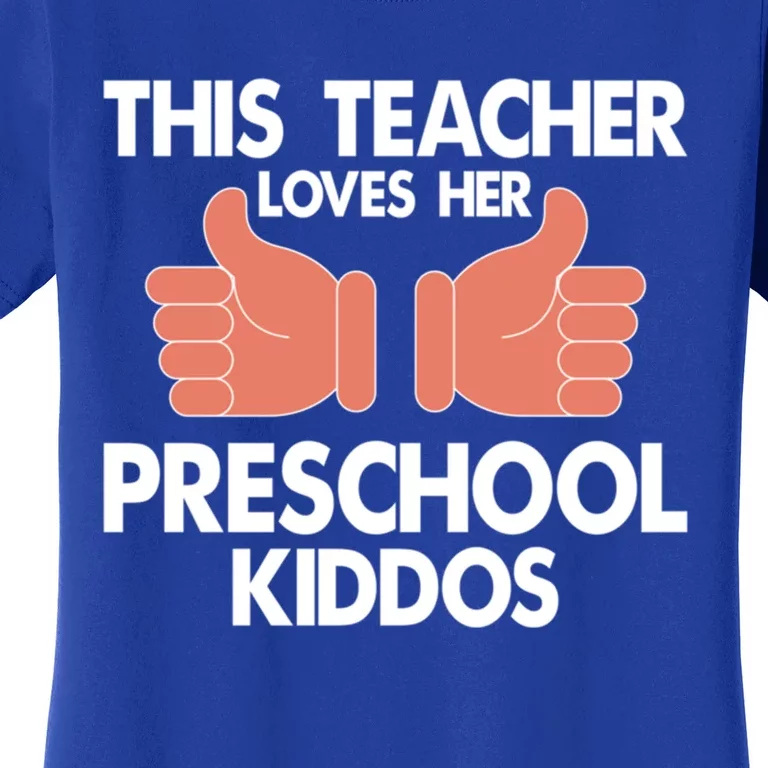 This Teacher Loves Her Valentines Day Preschool Students Meaningful Gift Women's T-Shirt