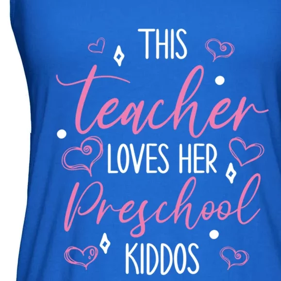 This Teacher Loves Her Valentines Day Preschool Gift Ladies Essential Flowy Tank