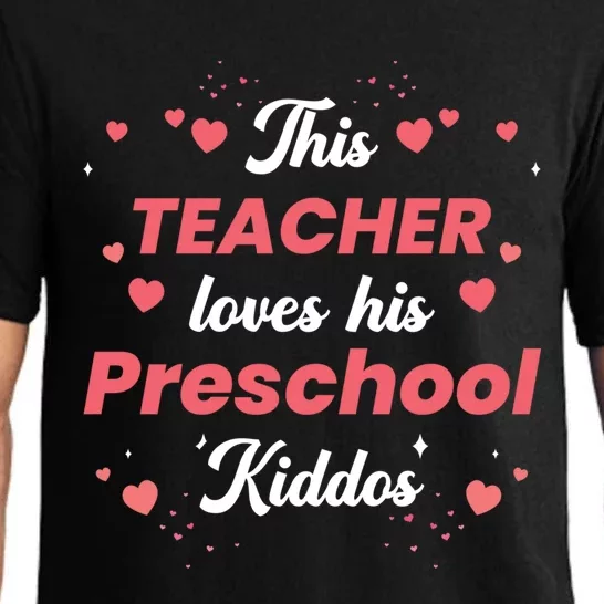 This Teacher Loves His Valentines Day Preschool Gift Pajama Set