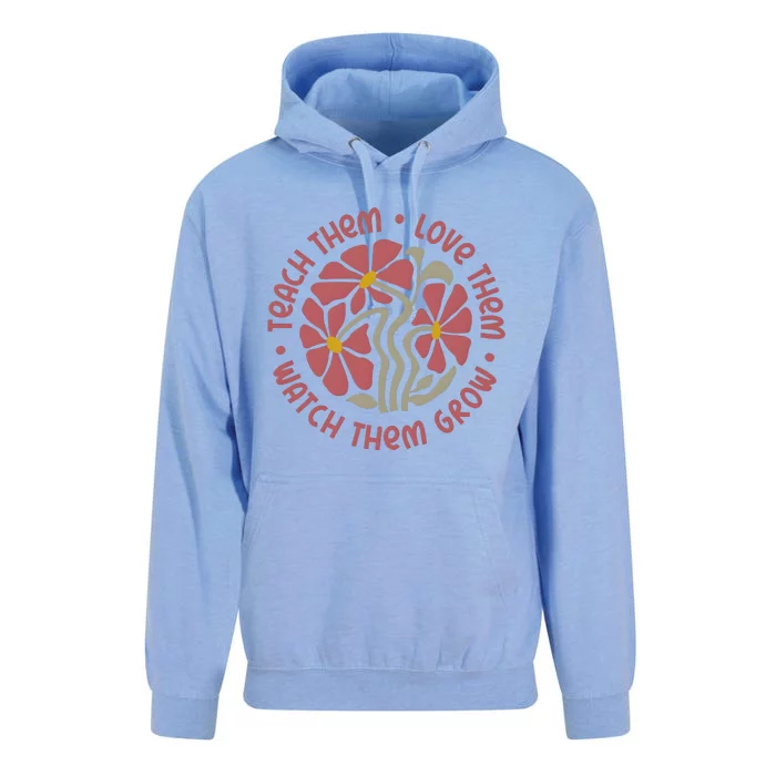 Teach Them Love Them Watch Them Grow Unisex Surf Hoodie