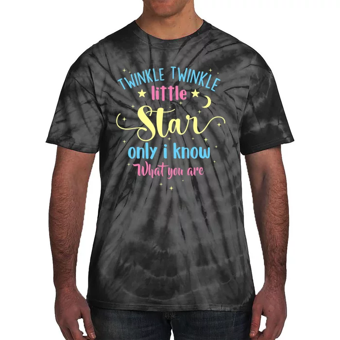 Twinkle Twinkle Little Star Gender Reveal Party Baby Shower Tie-Dye T-Shirt