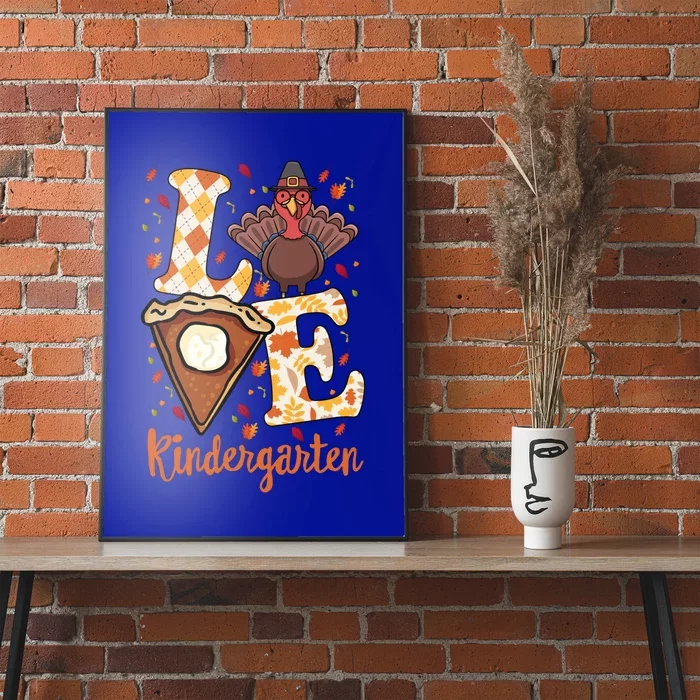 Thanksgiving Thankful Love Teacher Kindergarten Turkey Fall Cute Gift Poster