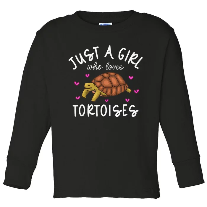 Tortoise Tortoise Lover Funny Tortoise Toddler Long Sleeve Shirt