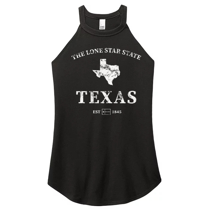 Texas The Lone Star State Women’s Perfect Tri Rocker Tank