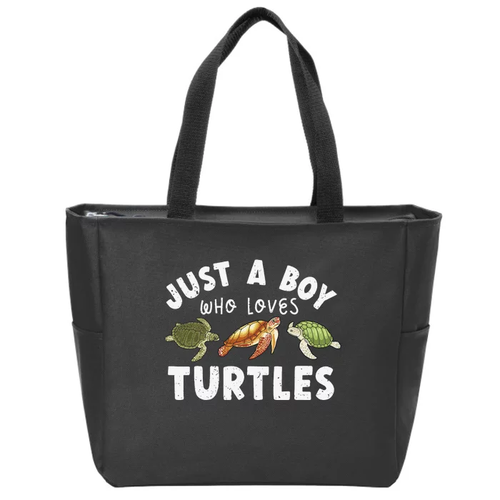 Turtle Turtle Lover Funny Turtle Zip Tote Bag