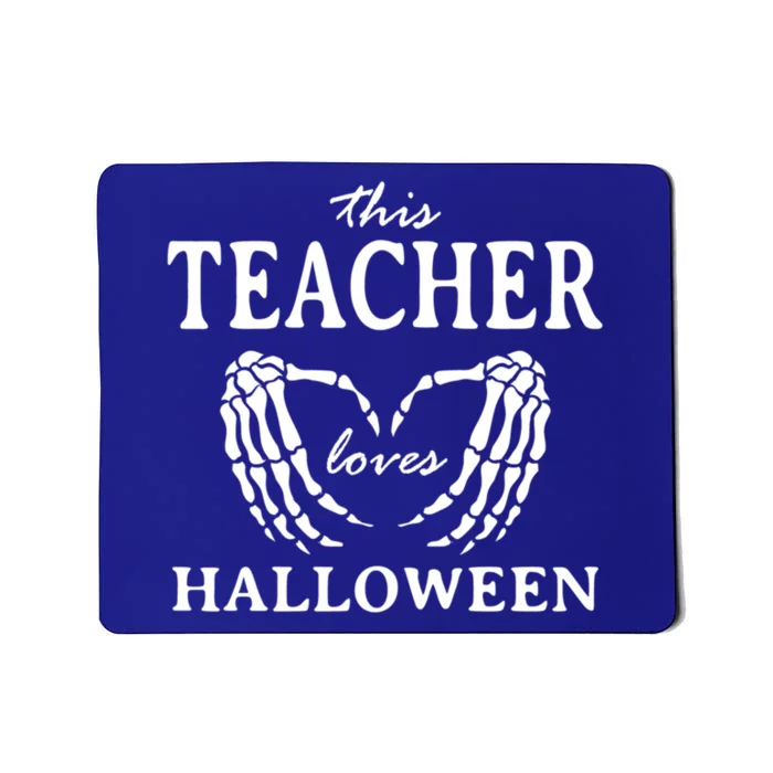 This Teacher Loves Halloween Teaching Scary Teach Spooky Gift Mousepad