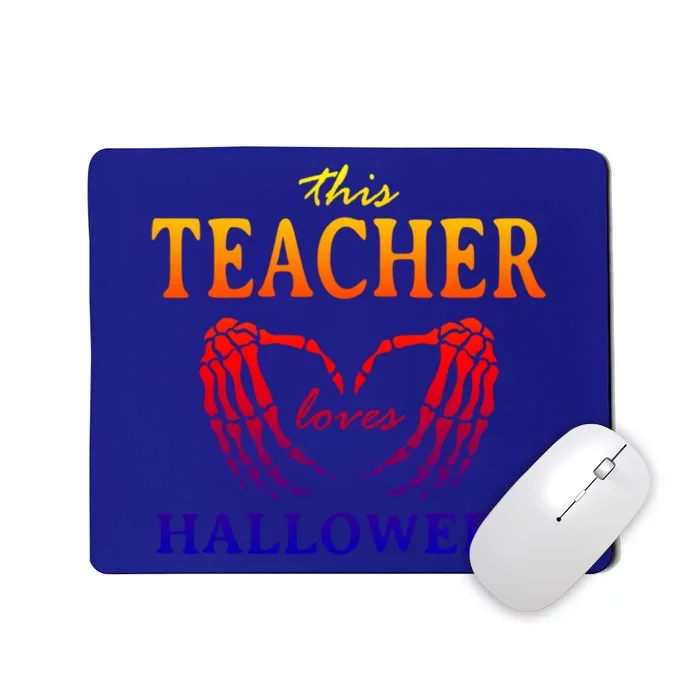 This Teacher Loves Halloween Teaching Scary Teach Spooky Great Gift Mousepad