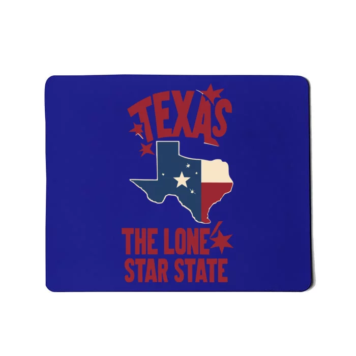 Texas The Lone Star State Gift Texas Map Cool Gift Mousepad